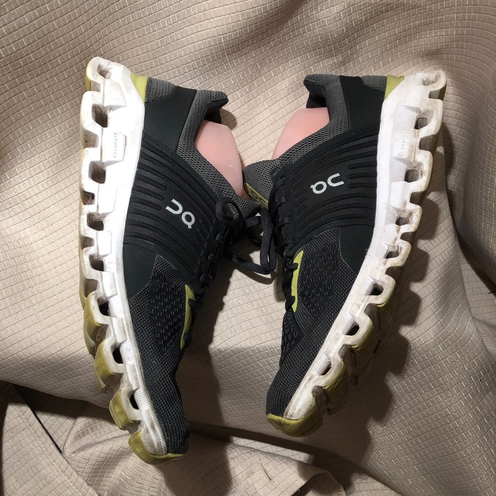 On Running Cloudswift Men Charcoal Gray And Yello… - image 8